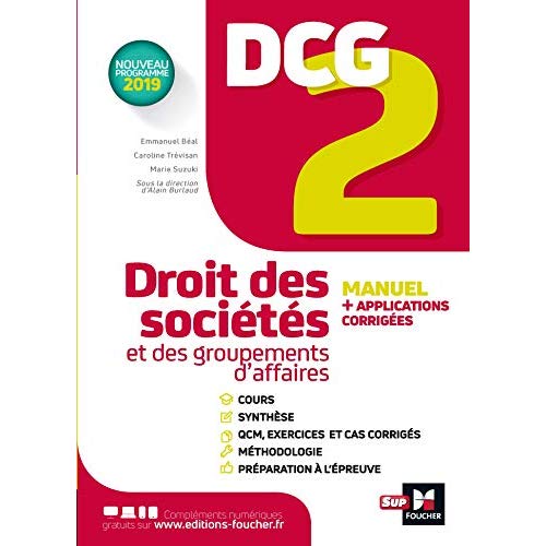 DCG 2 Droit des sociétés et des groupements d'affaires