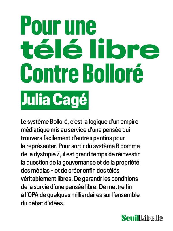 Pour une télé libre. Contre Bolloré