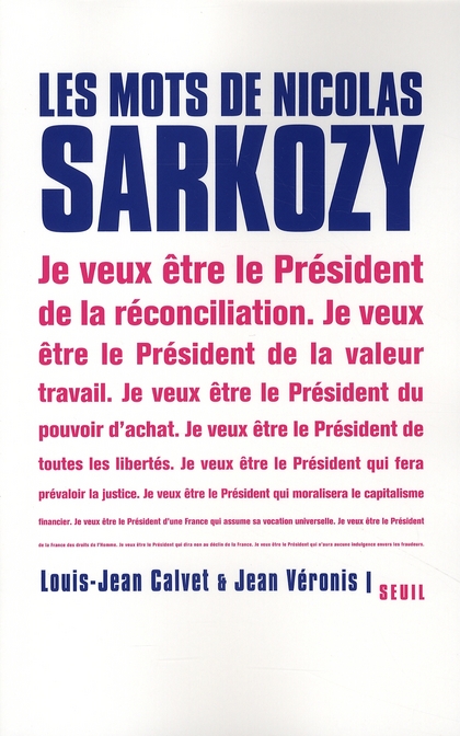 Les mots de Nicolas Sarkozy