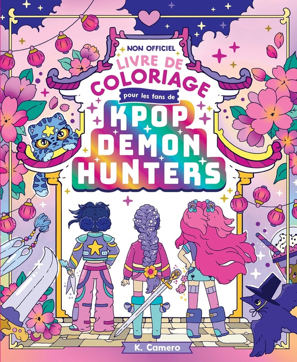 Livre de coloriage pour les fans de Kpop Demon Hunters. Non officiel