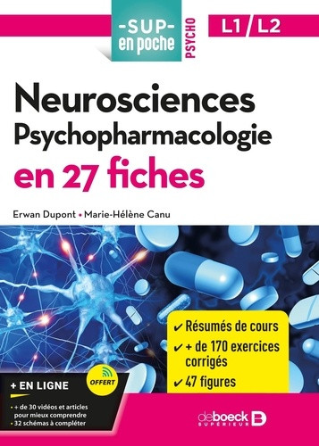 Neurosciences. Psychopharmacologie en 27 fiches. Licences 1 et 2