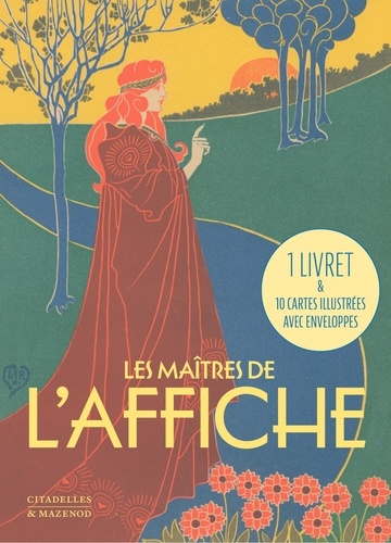 Les maîtres de l'affiche. 1 livret & 10 cartes illustrées avec enveloppes