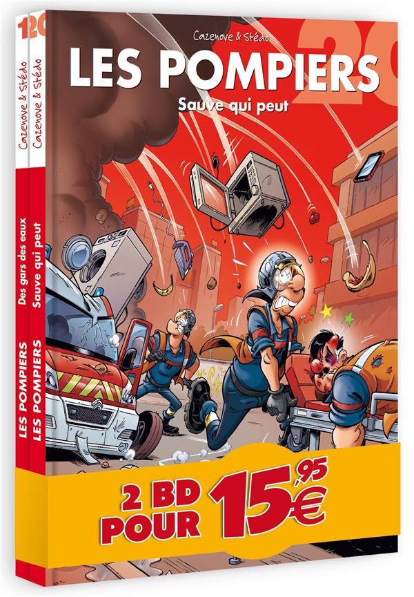 Les Pompiers - Pack découverte en 2 volumes : Tomes 1 et 2