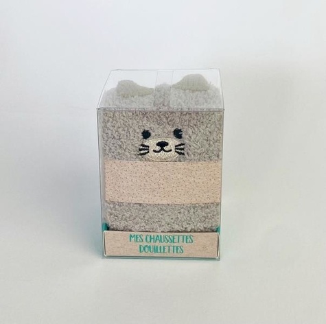 Chaussettes douillettes Chat