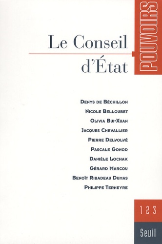 Pouvoirs N° 123 : Le Conseil d'état