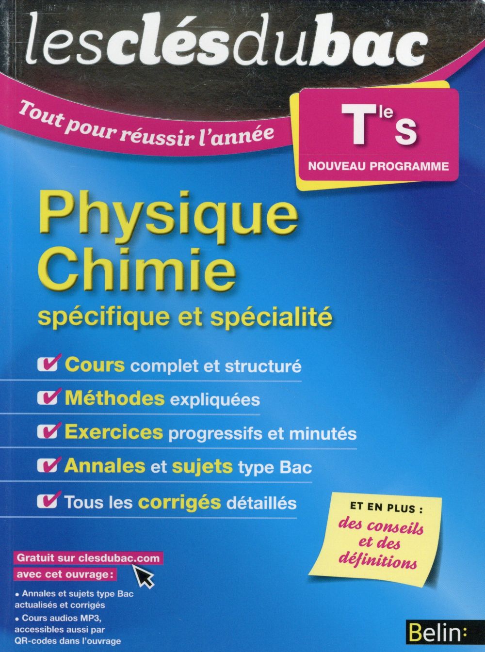 Physique Chimie enseignement spécifique et spécialité Tle S