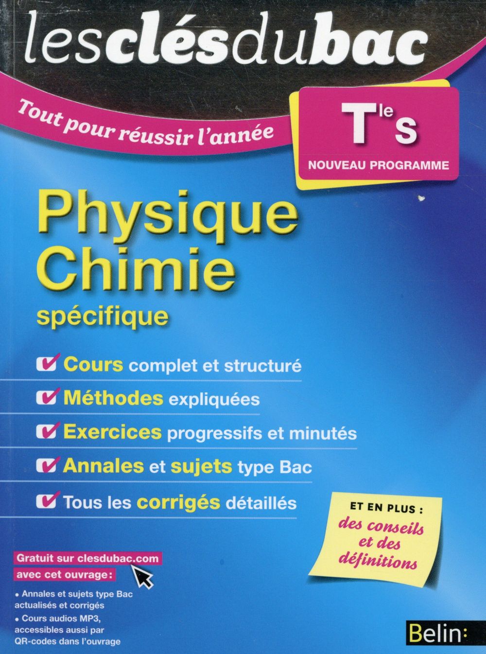 Physique Chimie Tle S. Enseignement spécifique