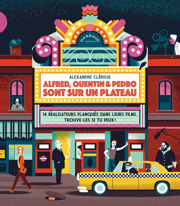 Alfred, Quentin & Pedro sont sur un plateau. 14 réalisateurs planqués dans leurs films. Trouve-les s