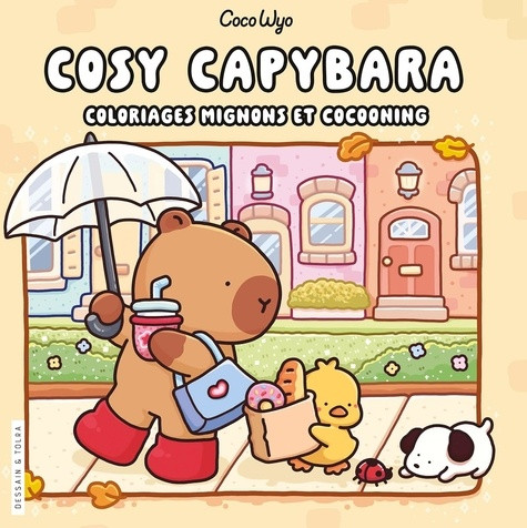 Cosy Capybara. Coloriages mignons et cocooning