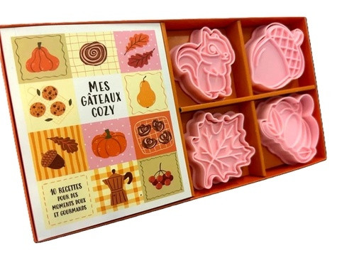 Mes gâteaux cozy. Coffret avec 4 emporte-pièces