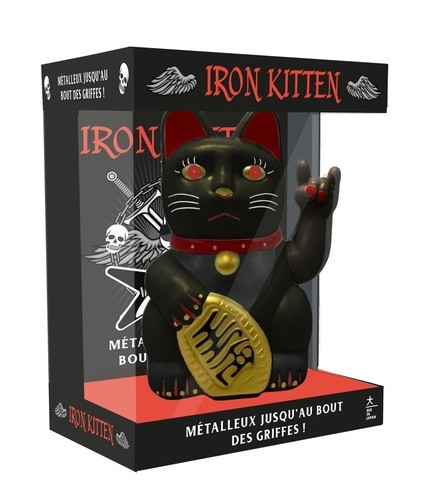 Iron Kitten. Coffret avec 1 Maneki Neko et 1 livre