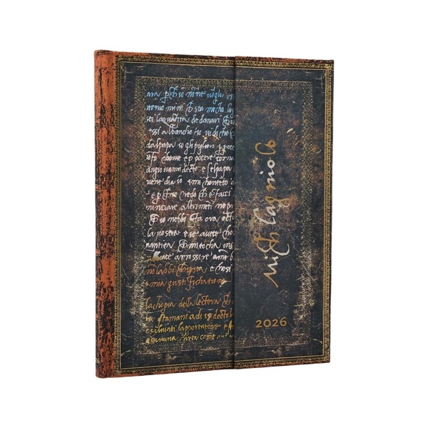 AGENDA 2026 12 MOIS ULTRA VERTICAL - MICHEL ANGE MANUSCRIT, LES MANUSCRITS ESTAMPES