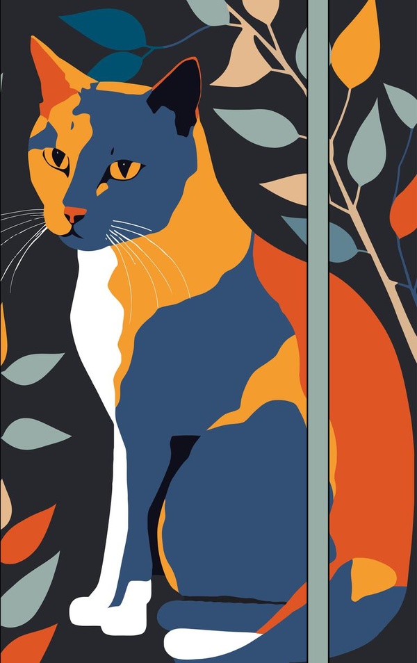 Agenda Chat à la manière des Fauves. Edition 2025