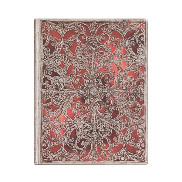 Carnet Softcover non ligné Ultra - Silver Filigree Collection, Garnet
