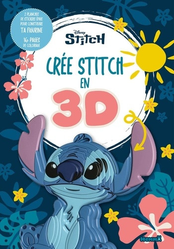 Disney Stitch - Crée Stitch en 3D - 2 planches de stickers épais pour construire ta figurine - 16 pa