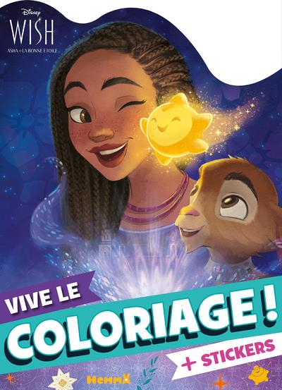 Disney Wish Asha et la bonne étoile. Avec des stickers