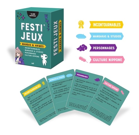 FESTI'JEUX - MANGAS ET ANIME - PLUS DE 600 QUESTIONS POUR LES INCOLLABLES EN MANGAS ET ANIMES !
