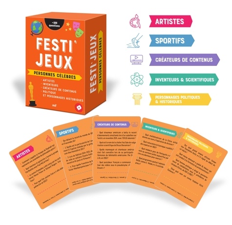 FESTI'JEUX - PERSONNES CELEBRES - PLUS DE 600 QUESTIONS POUR COTOYER LES FIGURES DE L'HISTOIRE ET DE
