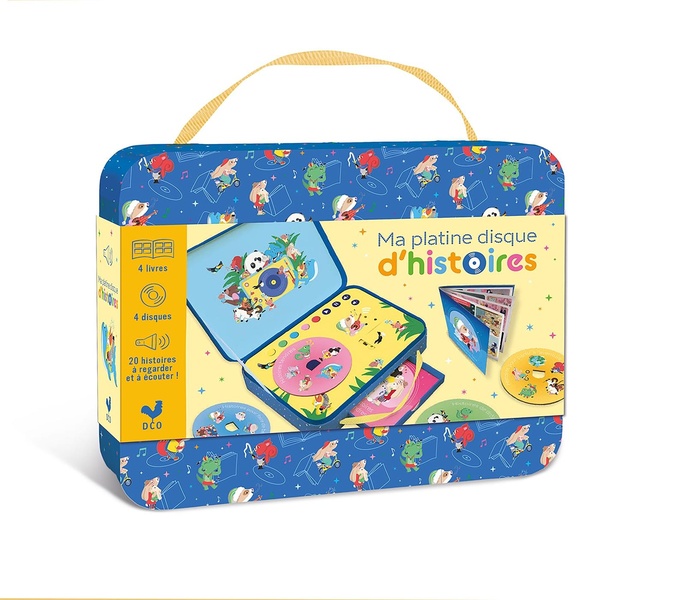 Ma platine disque d'histoires. Avec 4 livre et 4 disques