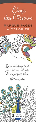 Eloge des Oiseaux. Marque-pages à colorier
