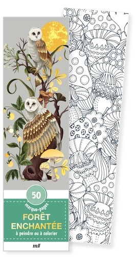 Forêt enchantée. 50 marque-pages à peindre ou à colorier