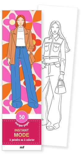 Marque-pages - Instant Mode. 50 marque-pages à peindre ou à colorier