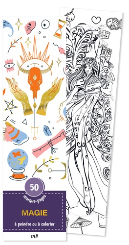 Magie. 50 marque-pages à peindre ou à colorier