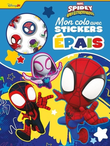Mon colo avec stickers épais Marvel Spidey et ses amis extraordinaires