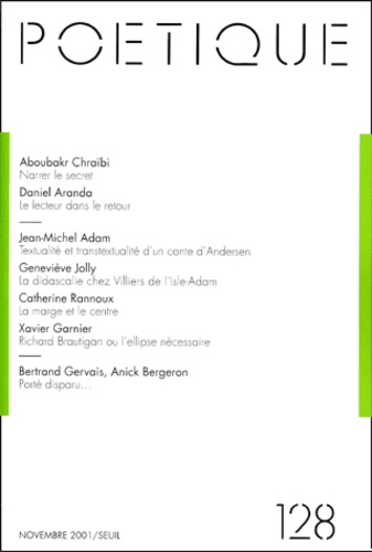 Poétique N° 128