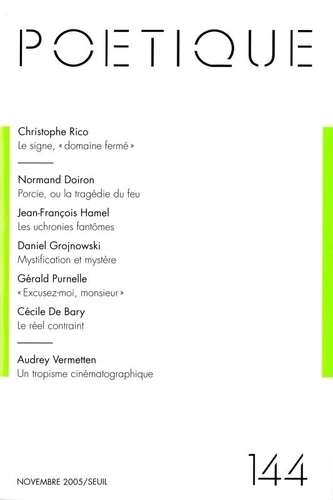 Poétique N° 144