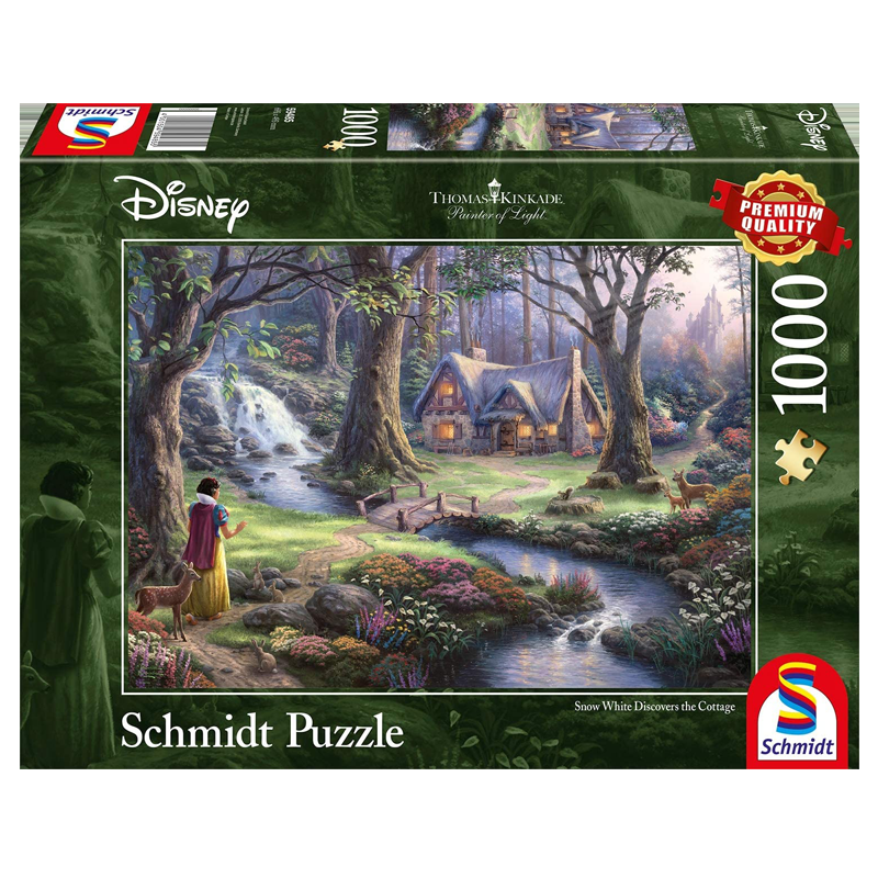 Puzzle Disney 1000 pièces - Blanche Neige découvre la chaumière