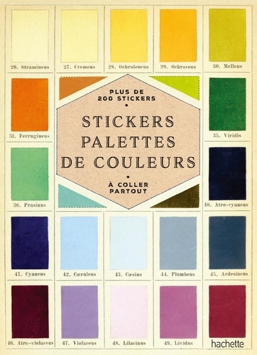 Stickers Palettes de couleurs. Plus de 200 stickers à coller partout