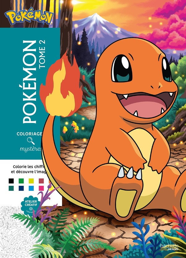 Pokémon. Tome 2, Colorie les chiffres et découvre l'image