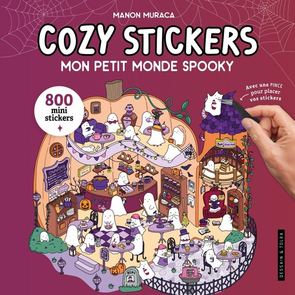 Mon petit monde spooky. Avec 800 mini stickers et une pince pour placer vos stickers