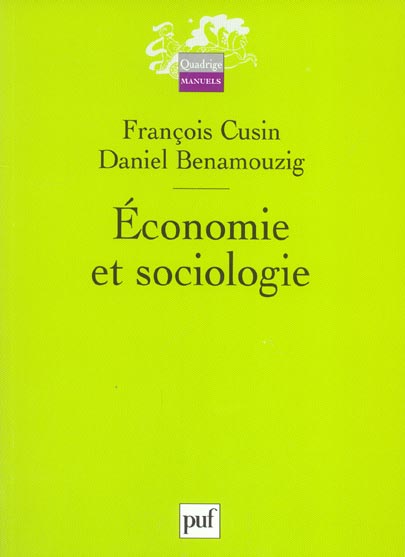 Economie et sociologie