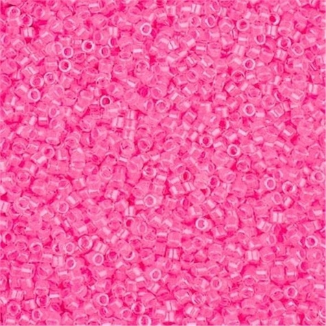TUBE LUMINOUS COTTON CANDY 11/0 MIYUKI DELICA BEAD APPROX 7 GR