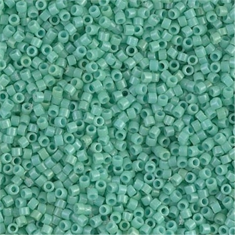 TUBE DURACOAT OP SEA OPAL 11/0 MIYUKI DELICA BEAD APPROX 7 GR