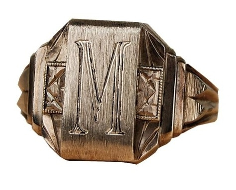 TWILIGHT - NEW MOON REPLIQUE BAGUE EDWARD "PRE-VAMPIRE MASON RING"