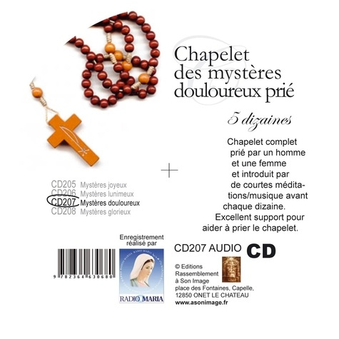 CHAPELET DES MYSTÈRES DOULOUREUX PRIÉ - CD AUDIO
