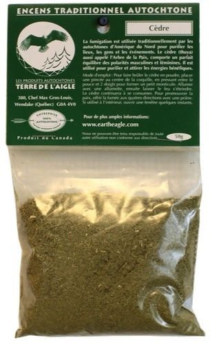 CEDRE DE FUMIGATION CANADIEN - SACHET DE 50 GR.
