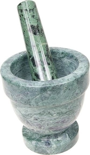 MORTIER & PILON EN MARBRE - COULEUR VERT EMERAUDE