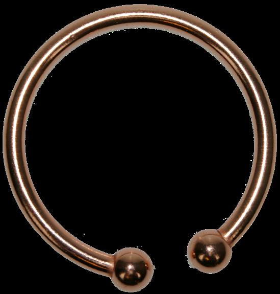 BRACELET CUIVRE AVEC AIMANTS 5 MM FORME JONC ROND