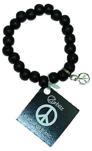 BRACELET ART DE LA CHANCE - PERLES DE BOIS BRUNES