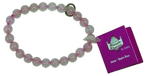 BRACELET MIRACLE CHARMS - QUARTZ ROSE