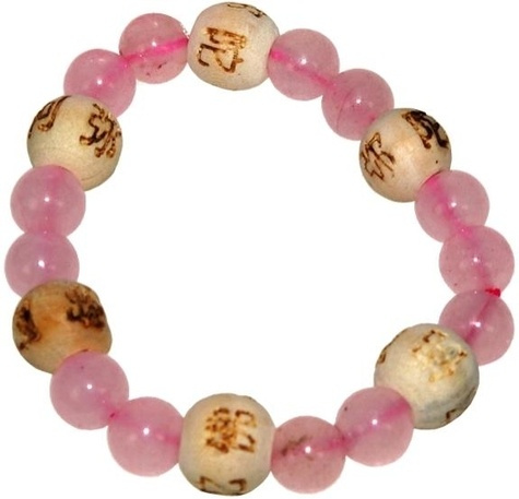 BRACELET PERLES DE KARMA KIDS - QUARTZ ROSE