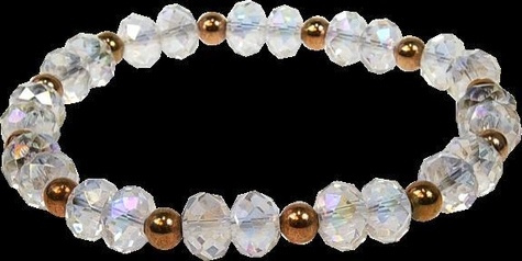 CRISTAL BRACELET - BONHEUR - CRISTAL DORE