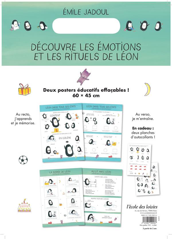LES POSTERS EDUCATIFS DE LEON - DECOUVRIR LES EMOTIONS ET LES RITUELS DE LEON