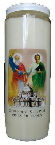 LAMPE SANCTUAIRE SAINT PIERRE ET SAINT PAUL COLOREE