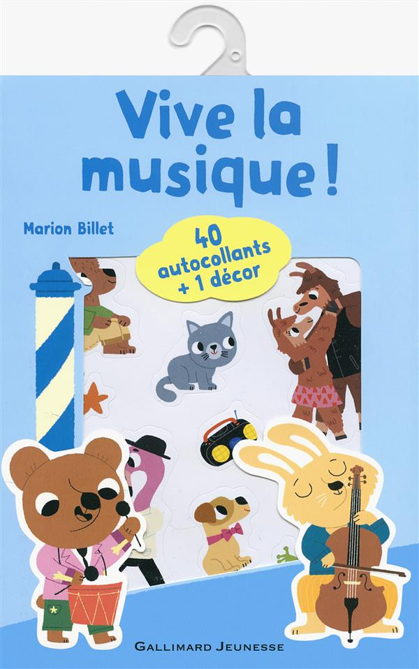 Vive la musique ! 40 autocollants   1 décor