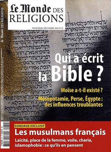 Le Monde des religions N° 32 nov-dec 2008